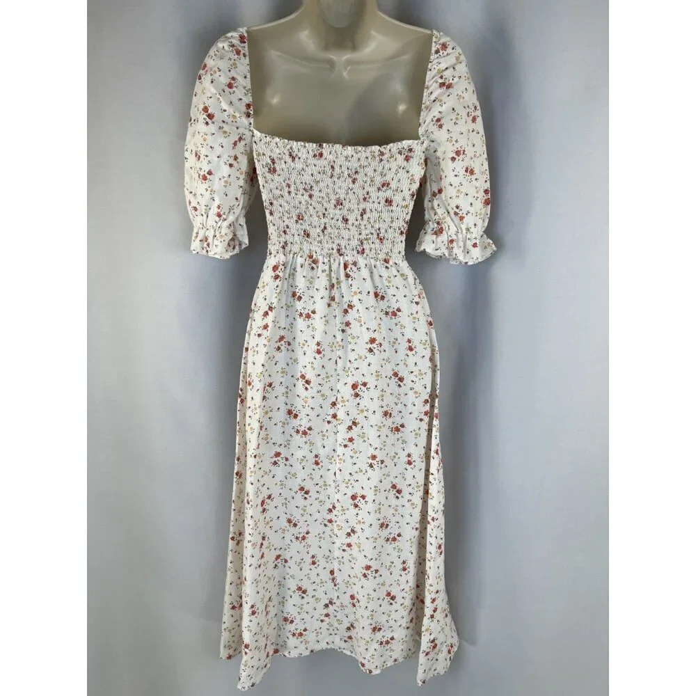 NEW Reformation Marabella Midi Dress in Veronica Print $248 - Picture 7 of 13